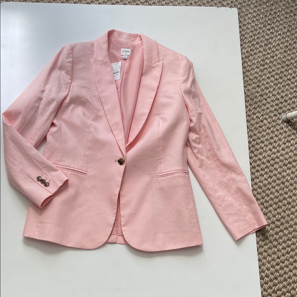 J. Crew Light Pink Single-Button Women's Blazer